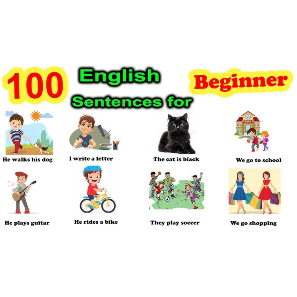 100 English sentences grade 1