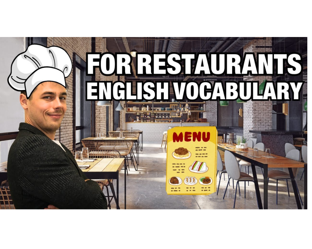 Basic English restaurant vocabulary