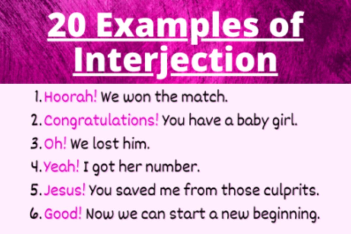 100 Examples of Interjection In English