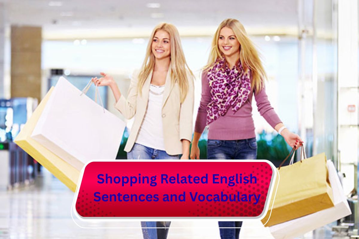 Shopping Related English Sentences and Vocabulary