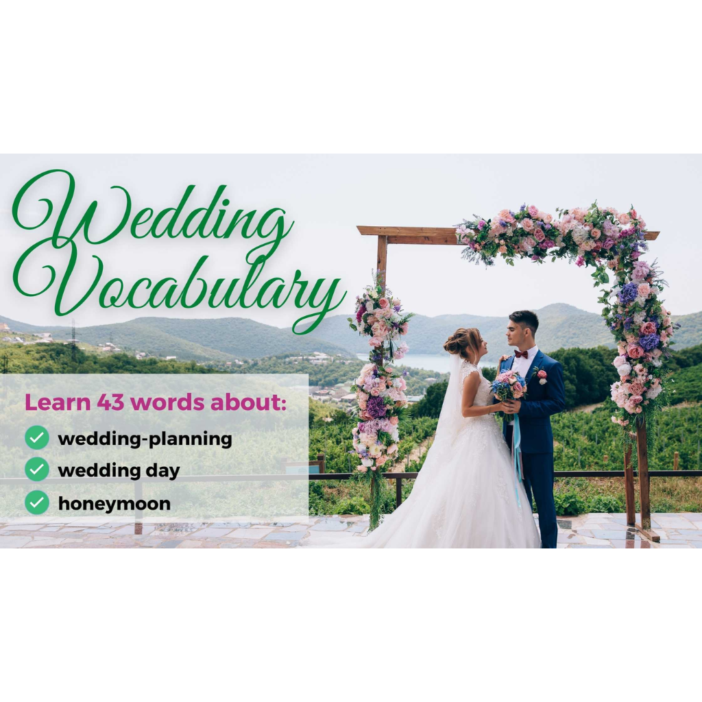 wedding vocabulary
