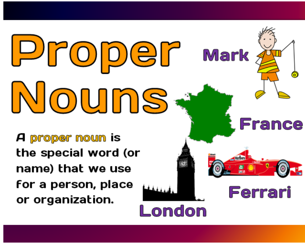 proper nouns